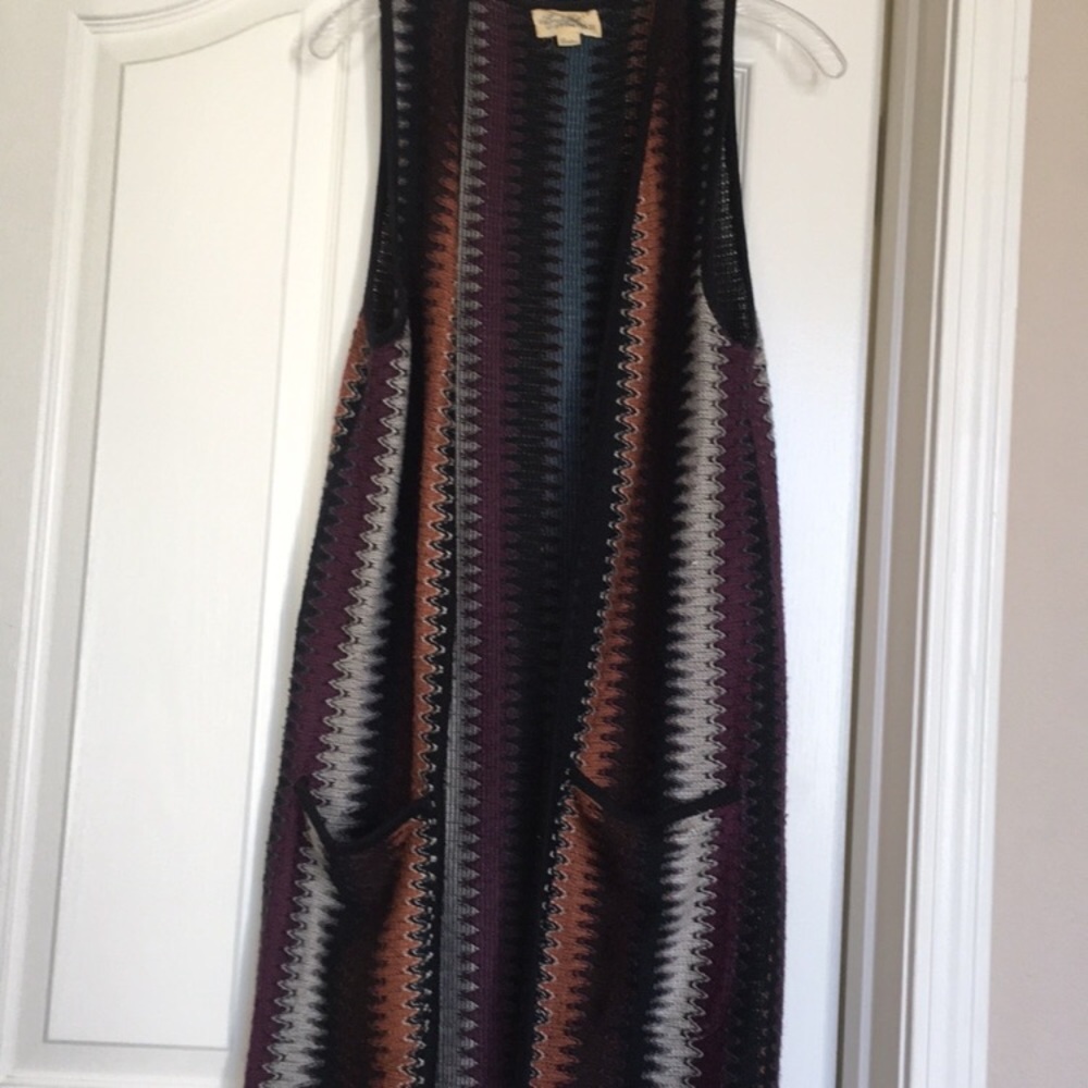 Boho Maxi Sweater Vest